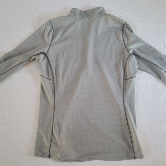 Patagonia Worn Wear W's Capilene Midweight Zip-Neck Size Large Gray - Picture 8 of 8